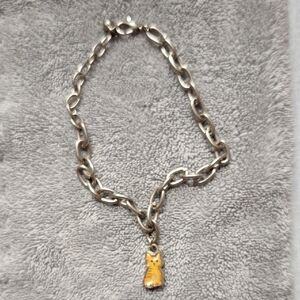 Elegant Silver and Gold Charm Bracelet